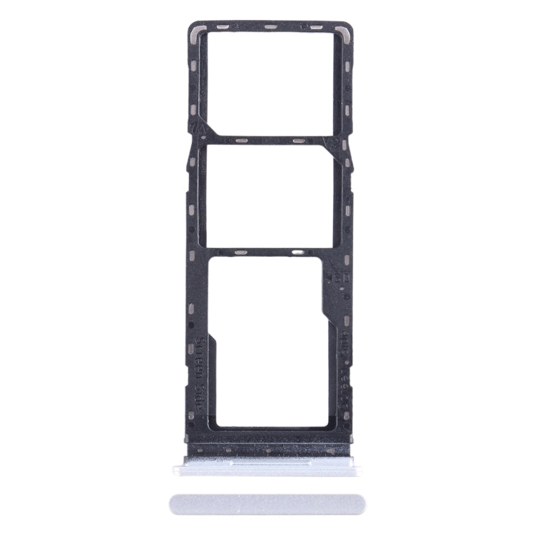 For Tecno Spark Go 2022 SIM Card Tray + SIM Card Tray + Micro SD Card Tray (Silver) - Card Tray by PMC TechLife | Online Shopping South Africa | PMC TechLife