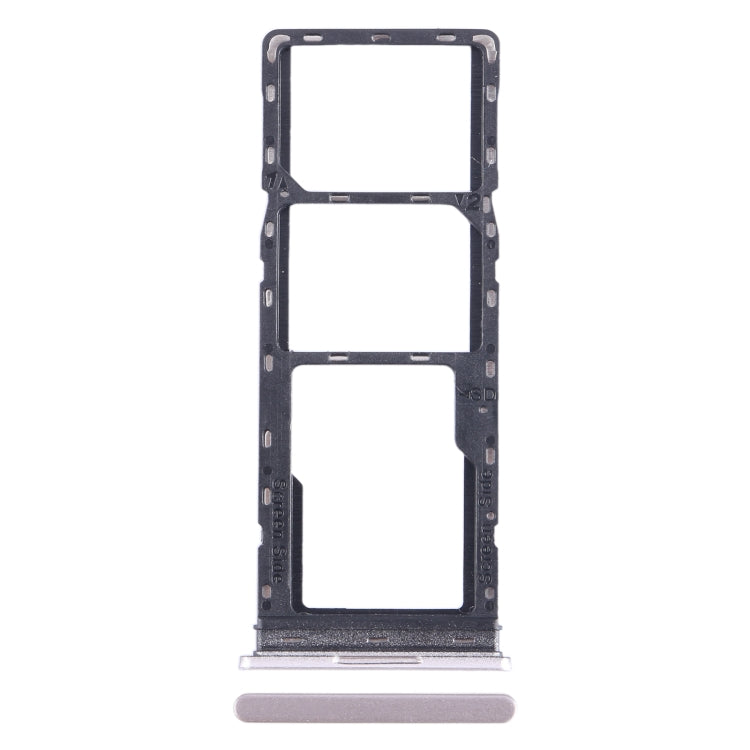 For Tecno Pop 7 Pro BF7 SIM Card Tray + SIM Card Tray + Micro SD Card Tray (Gold) - free shipping - PMC TechLife - Order now!