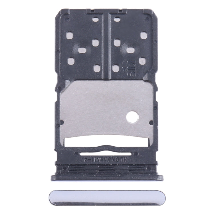 For Tecno Camon 20 Pro SIM Card Tray + Micro SD Card Tray (Silver) - Card Tray by PMC TechLife | Online Shopping South Africa | PMC TechLife