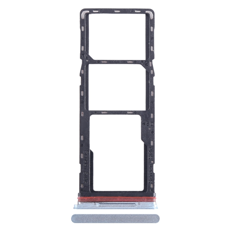For Infinix Hot 11 X662 SIM Card Tray + SIM Card Tray + Micro SD Card Tray (Silver) - Card Tray by PMC TechLife | Online Shopping South Africa | PMC TechLife