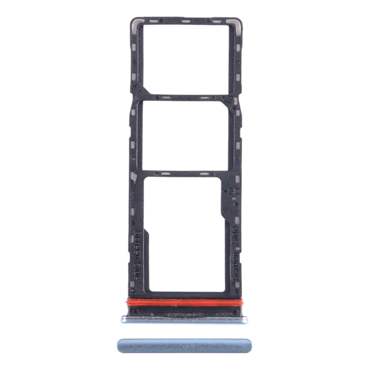 For Infinix Hot 11 Play SIM Card Tray + SIM Card Tray + Micro SD Card Tray (Blue) - free shipping - PMC TechLife - Order now!