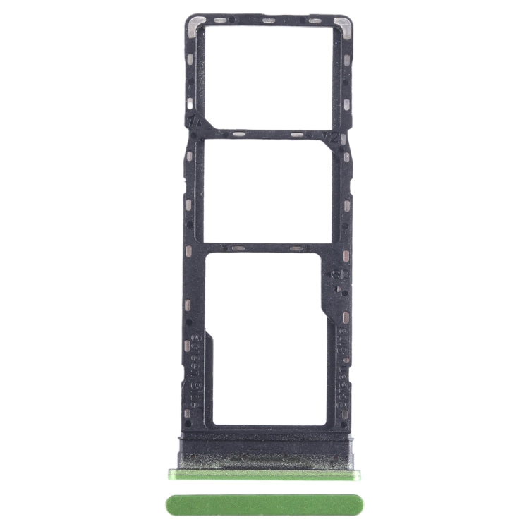 For Infinix Hot 12 Play SIM Card Tray + SIM Card Tray + Micro SD Card Tray (Green) - Card Tray by PMC Jewellery | Online Shopping South Africa | PMC Jewellery