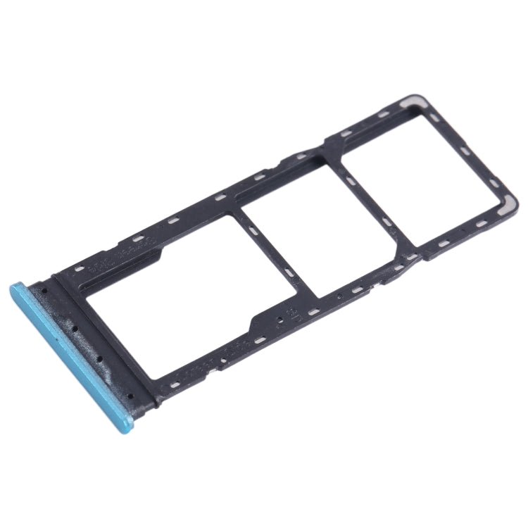 For Infinix Hot 12 Play SIM Card Tray + SIM Card Tray + Micro SD Card Tray (Blue) - Card Tray by PMC TechLife | Online Shopping South Africa | PMC TechLife | Buy Now Pay Later Mobicred