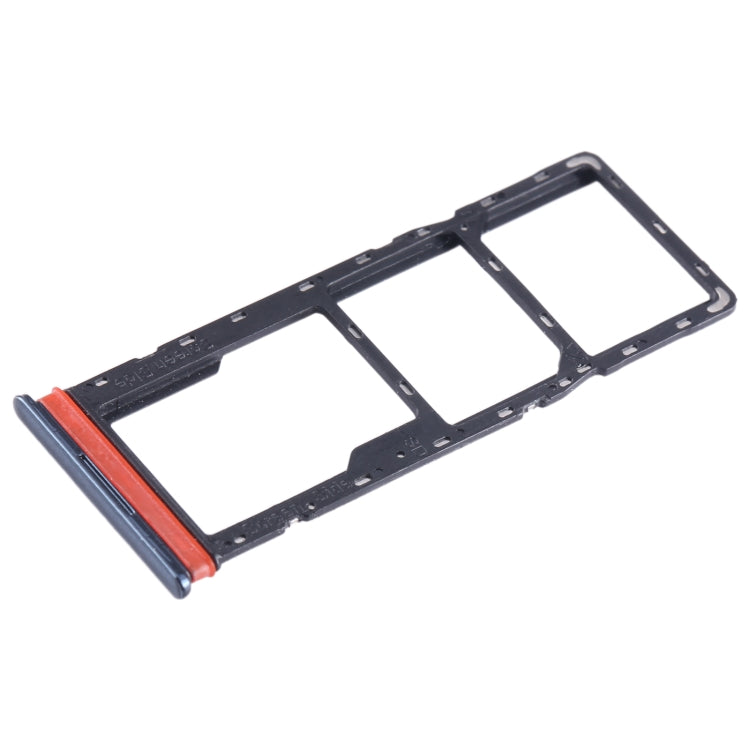For Tecno Spark 10 SIM Card Tray + SIM Card Tray + Micro SD Card Tray (Black) - Card Tray by PMC TechLife | Online Shopping South Africa | PMC TechLife