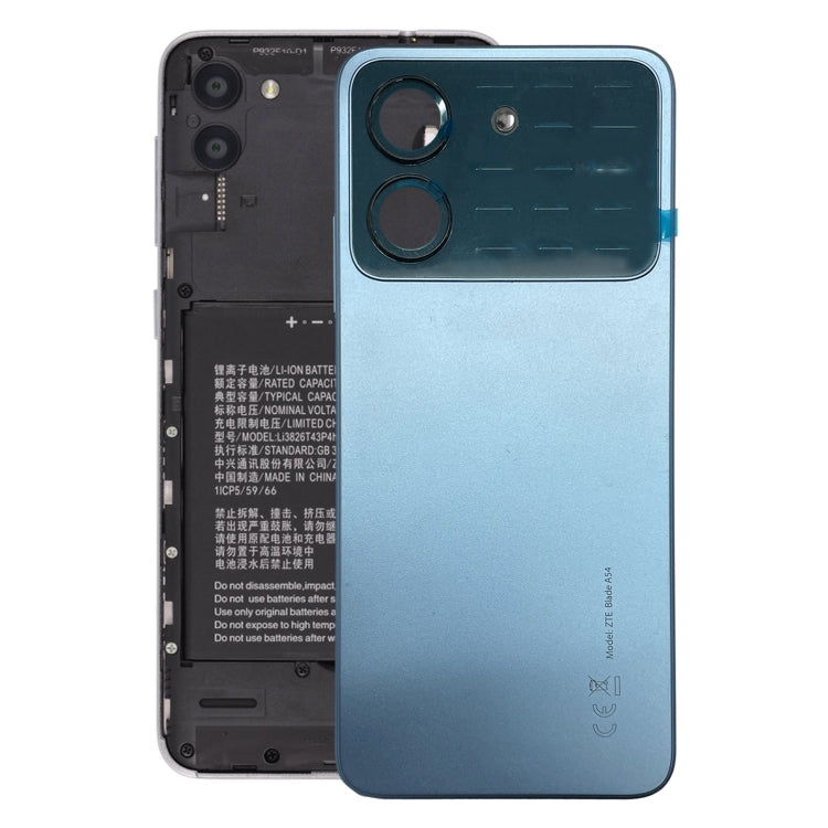 Battery Back Cover for ZTE Blade A54 (Blue) - For ZTE by PMC TechLife | Online Shopping South Africa | PMC TechLife