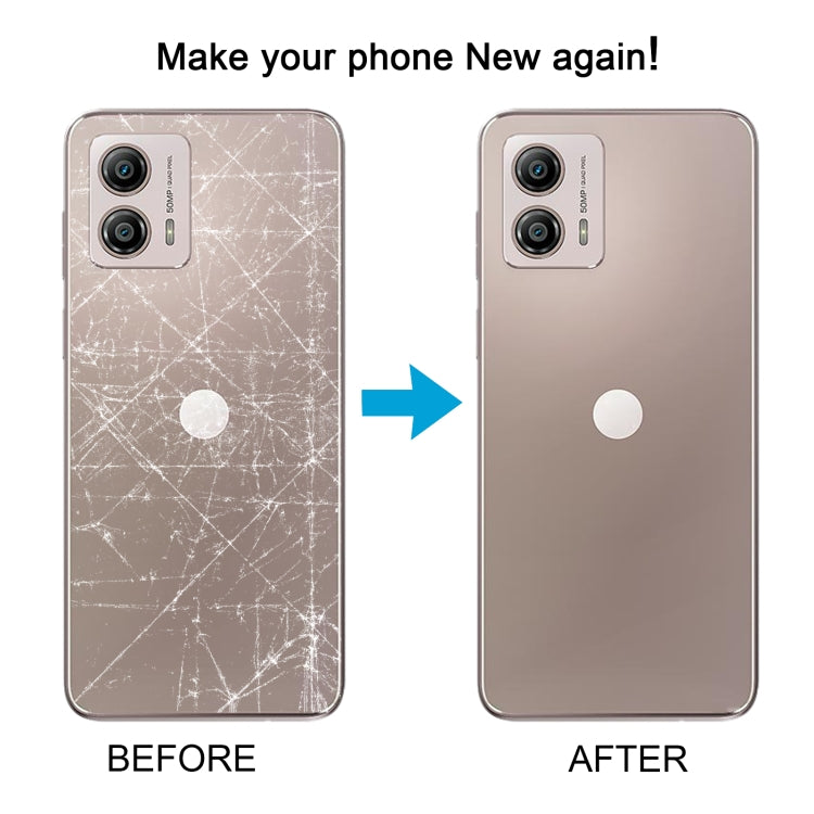 For Motorola Moto G53 Original Battery Back Cover(Silver) - Back Cover by PMC TechLife | Online Shopping South Africa | PMC TechLife