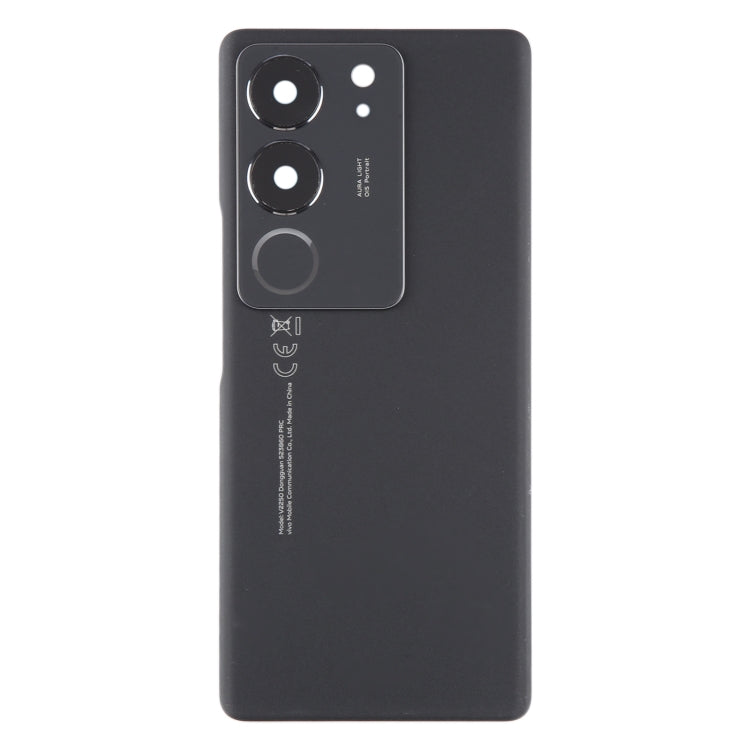 For vivo V29 Pro Original Battery Back Cover with Camera Lens Cover(Black) - Back Cover by PMC Jewellery | Online Shopping South Africa | PMC Jewellery