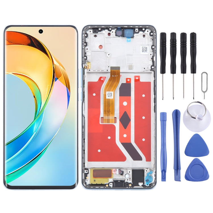 For Honor X50 Original LCD Screen Digitizer Full Assembly with Frame (Blue) - LCD Screen by PMC TechLife | Online Shopping South Africa | PMC TechLife