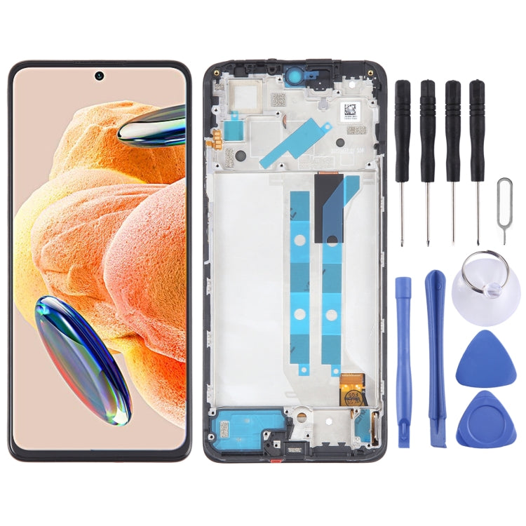 For Xiaomi Redmi Note 12 Pro 4G OLED Material LCD Screen Digitizer Full Assembly with Frame - LCD Screen by PMC TechLife | Online Shopping South Africa | PMC TechLife