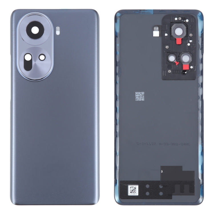 For OPPO Reno11 Global Original Battery Back Cover with Camera Lens Cover(Black) - Back Cover by PMC TechLife | Online Shopping South Africa | PMC TechLife