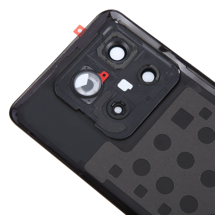 For OnePlus 10T Battery Back Cover with Camera Lens Cover(Black) - Back Cover by PMC TechLife | Online Shopping South Africa | PMC TechLife | Buy Now Pay Later Mobicred