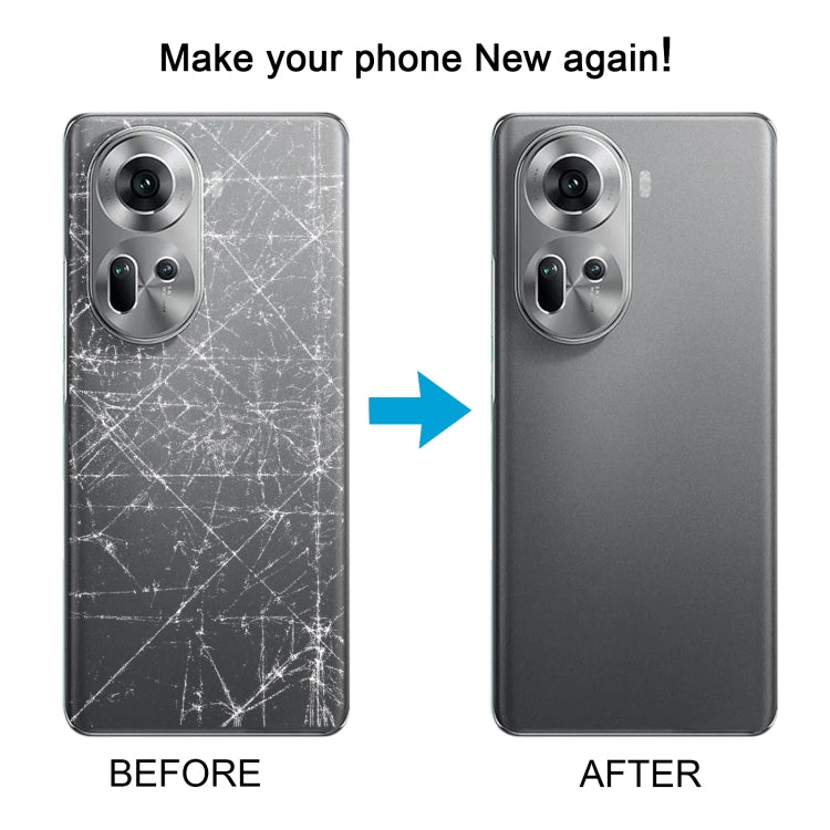 For OPPO Reno11 5G Original Battery Back Cover with Camera Lens Cover(Grey) - free shipping - PMC TechLife - Order now!