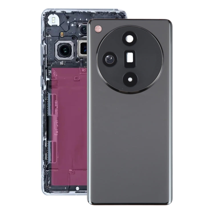 For OPPO Find X7 Original Battery Back Cover with Camera Lens Cover(Black) - Back Cover by PMC TechLife | Online Shopping South Africa | PMC TechLife