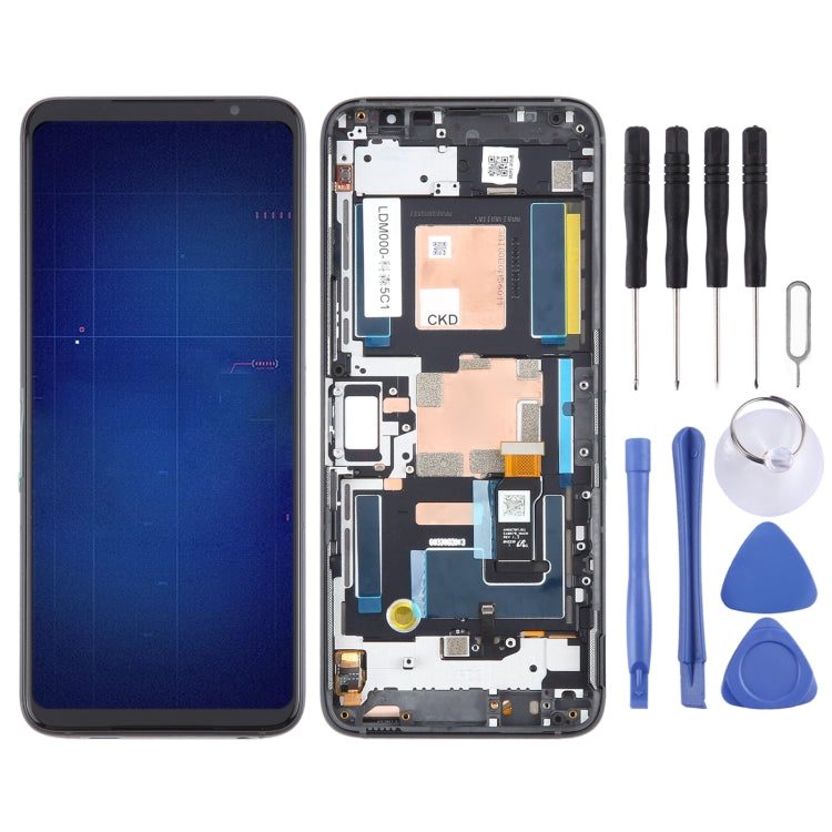 For Asus ROG Phone 6 Original LCD Screen Digitizer Full Assembly with Frame (Black) - LCD Screen by PMC Jewellery | Online Shopping South Africa | PMC Jewellery