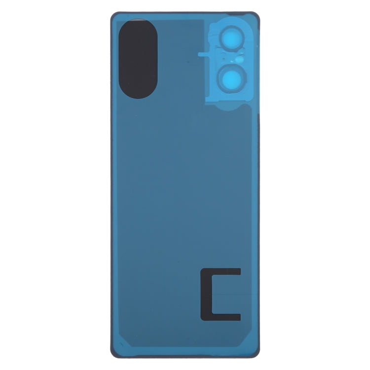 For Sony Xperia 5 V Battery Back Cover with Camera Lens Cover(Blue) - Back Cover by PMC TechLife | Online Shopping South Africa | PMC TechLife | Buy Now Pay Later Mobicred