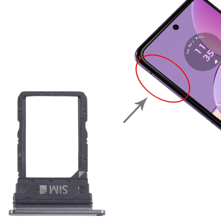 For Motorola Razr 40 Ultra Original SIM Card Tray (Black) - Card Socket by PMC TechLife | Online Shopping South Africa | PMC TechLife | Buy Now Pay Later Mobicred