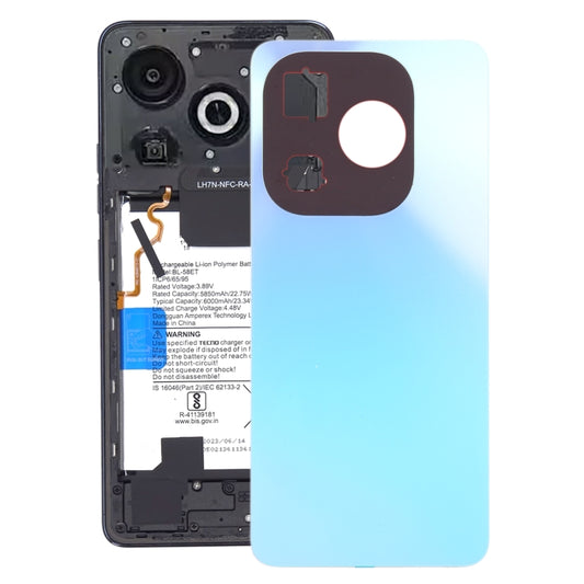 For Infinix Smart 8 Pro Original Battery Back Cover(Blue) - Back Cover by PMC Jewellery | Online Shopping South Africa | PMC Jewellery | Buy Now Pay Later Mobicred