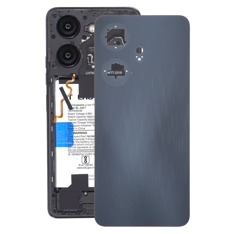 For itel P55+ Original Battery Back Cover(Black) -  by PMC Jewellery | Online Shopping South Africa | PMC Jewellery | Buy Now Pay Later Mobicred