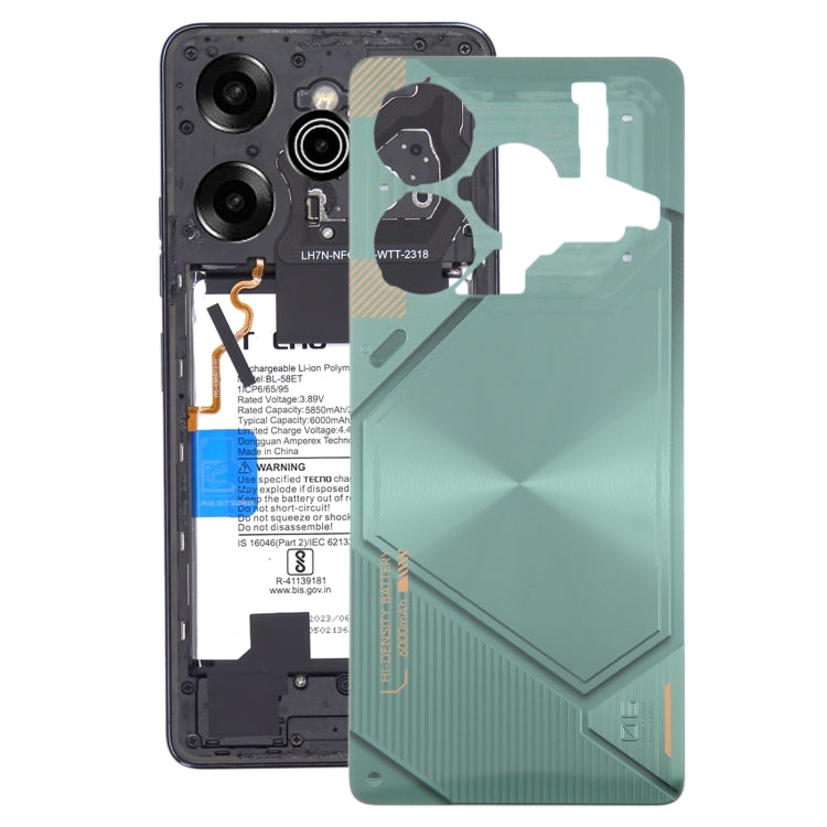For Tecno Pova 6 Pro Original Battery Back Cover(Green) - Back Cover by PMC TechLife | Online Shopping South Africa | PMC TechLife | Buy Now Pay Later Mobicred