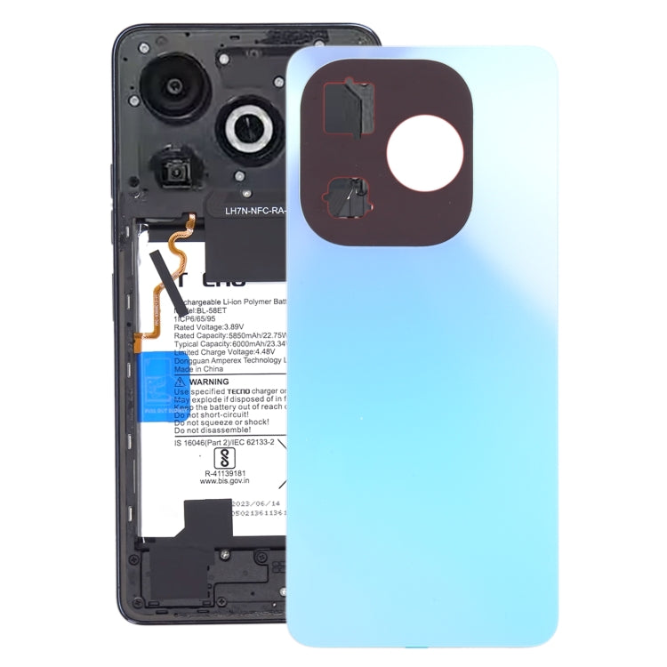 For Infinix Smart 8 X6525 Original Battery Back Cover(Blue) - Back Cover by PMC Jewellery | Online Shopping South Africa | PMC Jewellery | Buy Now Pay Later Mobicred