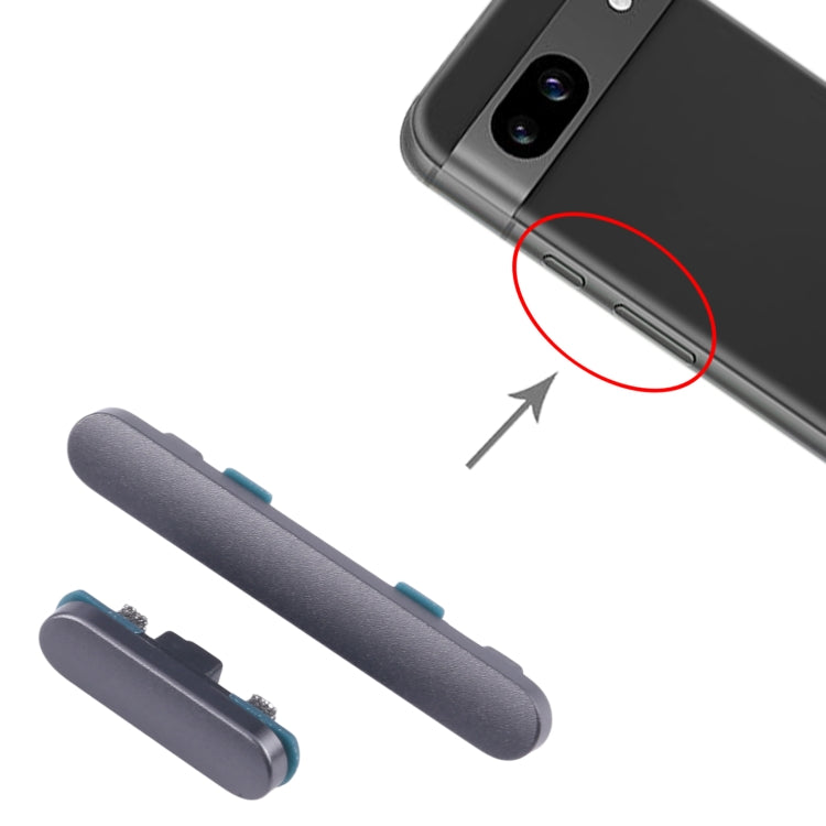 For Google Pixel 8A Original Power Button and Volume Control Button (Black) - Others by PMC TechLife | Online Shopping South Africa | PMC TechLife | Buy Now Pay Later Mobicred