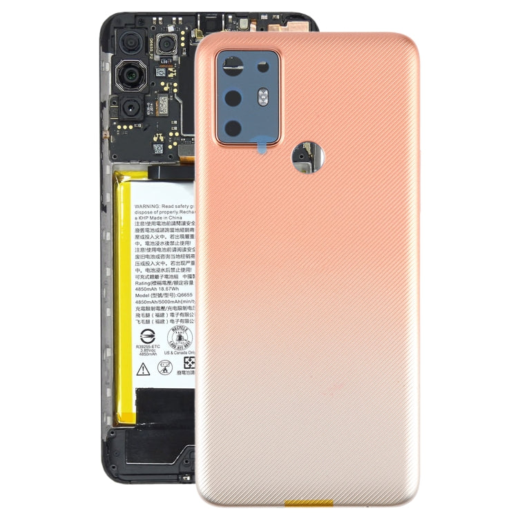 For HTC Desire 20+ Original Battery Back Cover(Orange) - Back Cover by PMC TechLife | Online Shopping South Africa | PMC TechLife | Buy Now Pay Later Mobicred