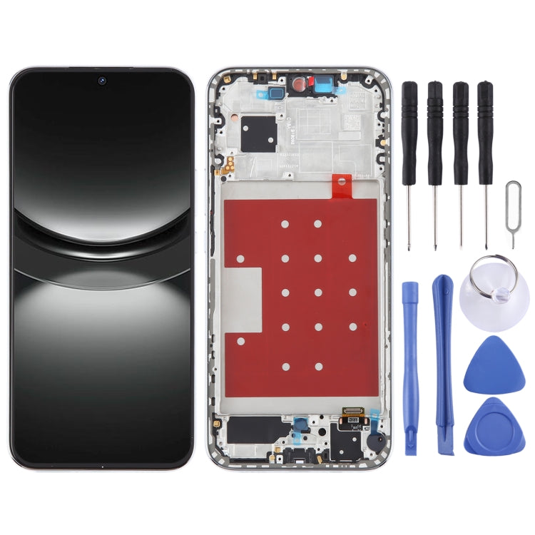 For Huawei Nova 12 Original LCD Screen Digitizer Full Assembly with Frame (Silver) - LCD Screen by PMC TechLife | Online Shopping South Africa | PMC TechLife | Buy Now Pay Later Mobicred
