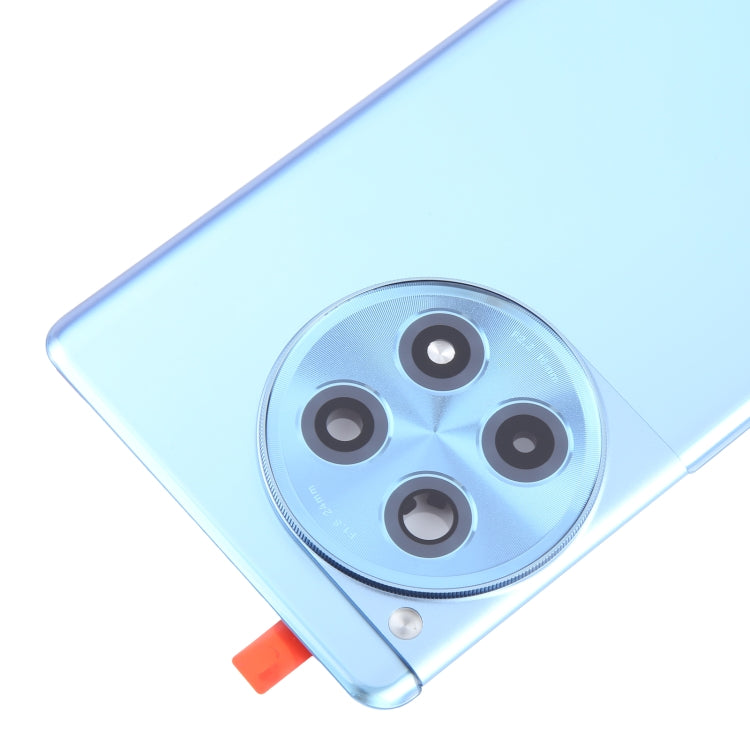 For OnePlus 12R CPH2609 CPH2585 Original Glass Battery Back Cover with Camera Lens(Blue) - Back Cover by PMC Jewellery | Online Shopping South Africa | PMC Jewellery | Buy Now Pay Later Mobicred