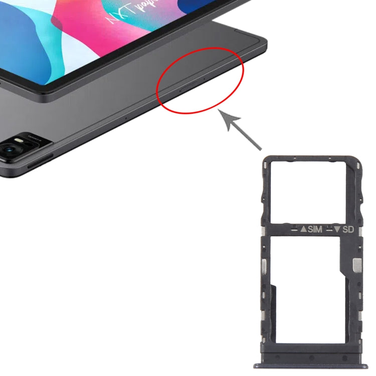 For TCL Tab 11 Original SIM Card Tray + Micro SD Card Tray (Grey) - For TCL by PMc TechLife | Online Shopping South Africa | PMc TechLife | Buy Now Pay Later Mobicred
