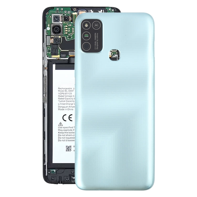 For Infinix Hot 10 Play Original Battery Back Cover(Green) - Back Cover by PMc TechLife | Online Shopping South Africa | PMc TechLife | Buy Now Pay Later Mobicred