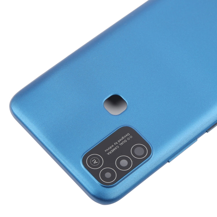 For Infinix Hot 10 Play Original Battery Back Cover(Blue) - Back Cover by PMc TechLife | Online Shopping South Africa | PMc TechLife | Buy Now Pay Later Mobicred