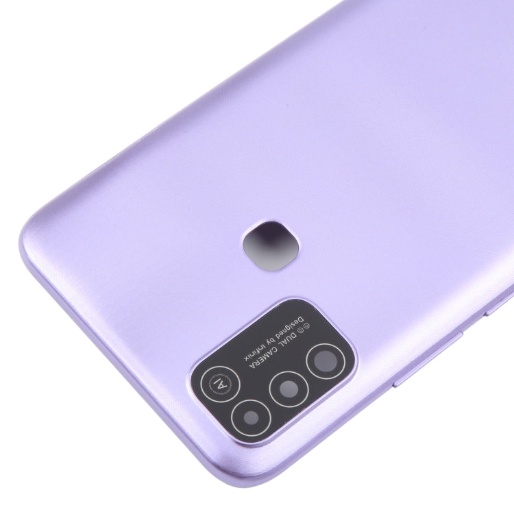 For Infinix Hot 10 Play Original Battery Back Cover(Purple) - Back Cover by PMc TechLife | Online Shopping South Africa | PMc TechLife | Buy Now Pay Later Mobicred