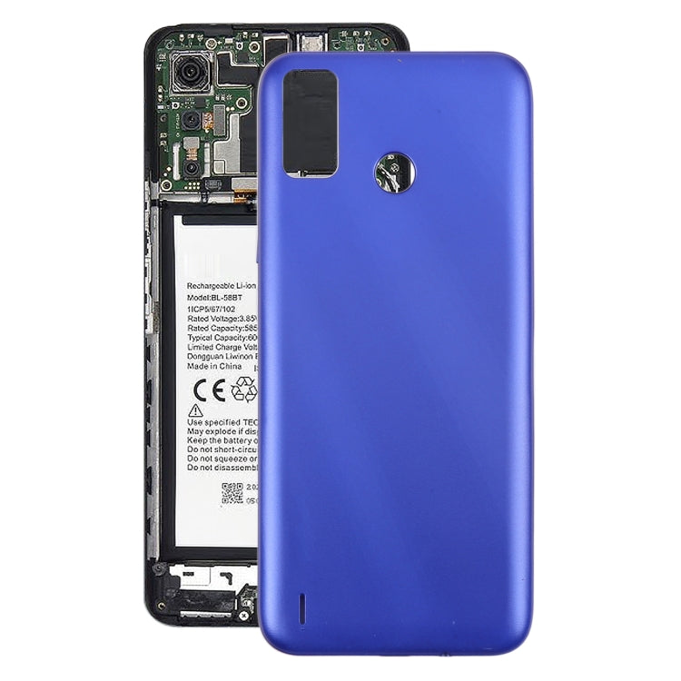 For Tecno Spark 6 Go Original Battery Back Cover(Blue) - Back Cover by PMc TechLife | Online Shopping South Africa | PMc TechLife | Buy Now Pay Later Mobicred