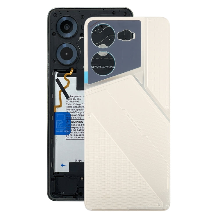 For Tecno Pova 5 4G Original Battery Back Cover(Gold) - Back Cover by PMc TechLife | Online Shopping South Africa | PMc TechLife | Buy Now Pay Later Mobicred