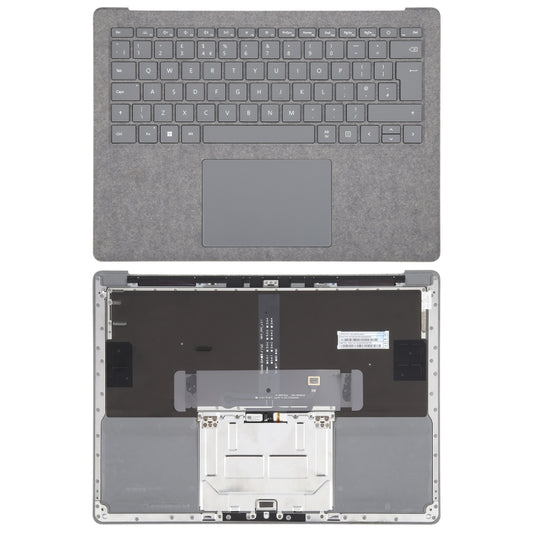 For Microsoft Surface Laptop 3 / 4 / 5 13.5 inch UK Keyboard with C Shell / Touch Board (Grey) - Microsoft Spare Parts by PMC Jewellery | Online Shopping South Africa | PMC Jewellery | Buy Now Pay Later Mobicred