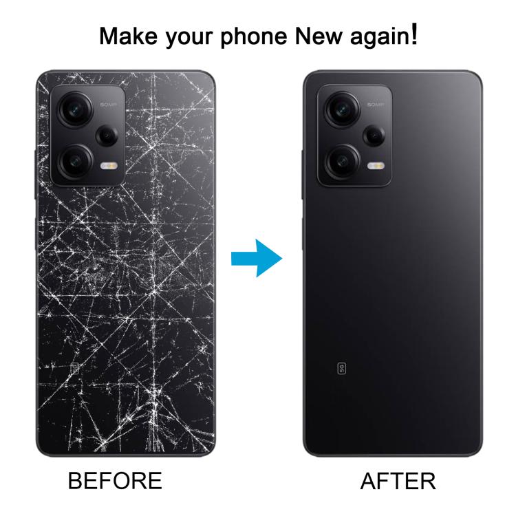 For Xiaomi Redmi Note 12 Pro 5G OEM Battery Back Cover(Black) - Back Cover by PMc TechLife | Online Shopping South Africa | PMc TechLife | Buy Now Pay Later Mobicred