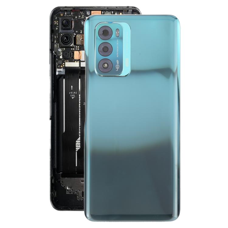 For ZTE Blade V40 Battery Back Cover with Adhesive / Camera Lens Cover(Blue) - For ZTE by PMC TechLife | Online Shopping South Africa | PMC TechLife | Buy Now Pay Later Mobicred