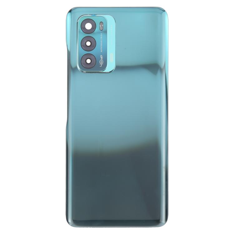 For ZTE Blade V40 Battery Back Cover with Adhesive / Camera Lens Cover(Blue) - For ZTE by PMC TechLife | Online Shopping South Africa | PMC TechLife | Buy Now Pay Later Mobicred