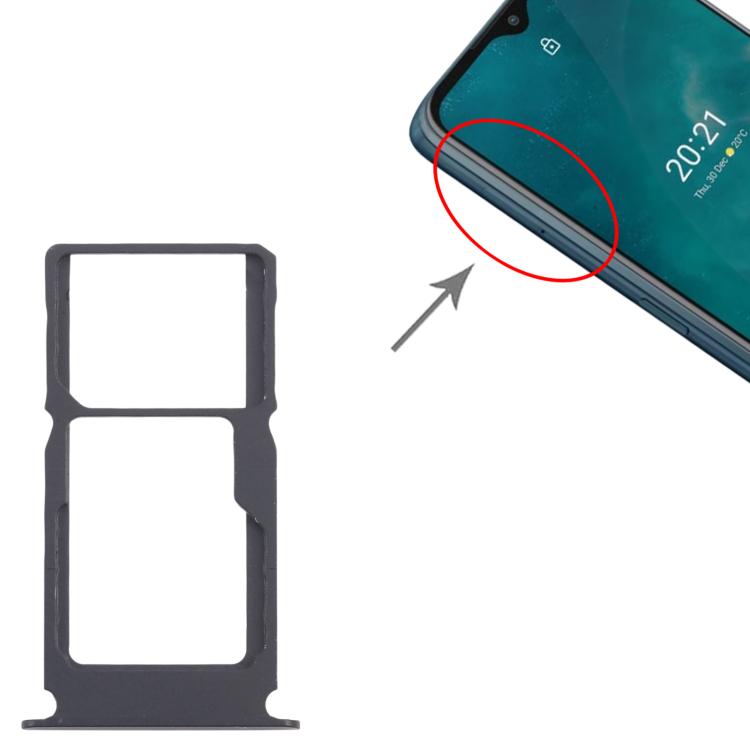 For Nokia G50 Original SIM Card Tray + SIM Card Tray / Micro SD Card Tray (Black) - Card Tray by PMc TechLife | Online Shopping South Africa | PMc TechLife | Buy Now Pay Later Mobicred