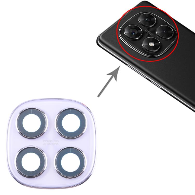 For Xiaomi Redmi Note 14 Pro 5G Original Rear Camera Lens Cover (Purple) - Camera by PMc TechLife | Online Shopping South Africa | PMc TechLife | Buy Now Pay Later Mobicred