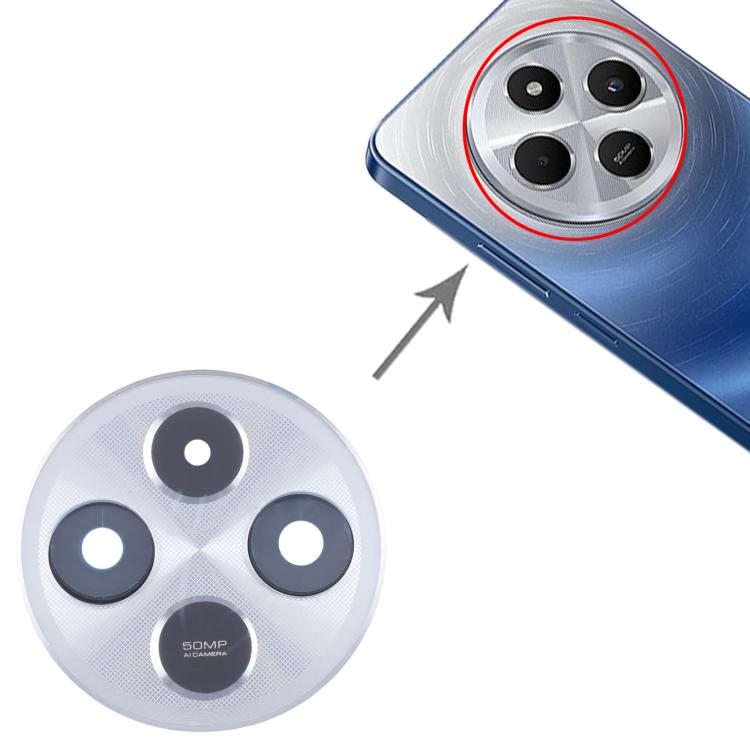 For Xiaomi Redmi 14C 4G Original Rear Camera Lens Cover (Silver) - Camera by PMc TechLife | Online Shopping South Africa | PMc TechLife | Buy Now Pay Later Mobicred