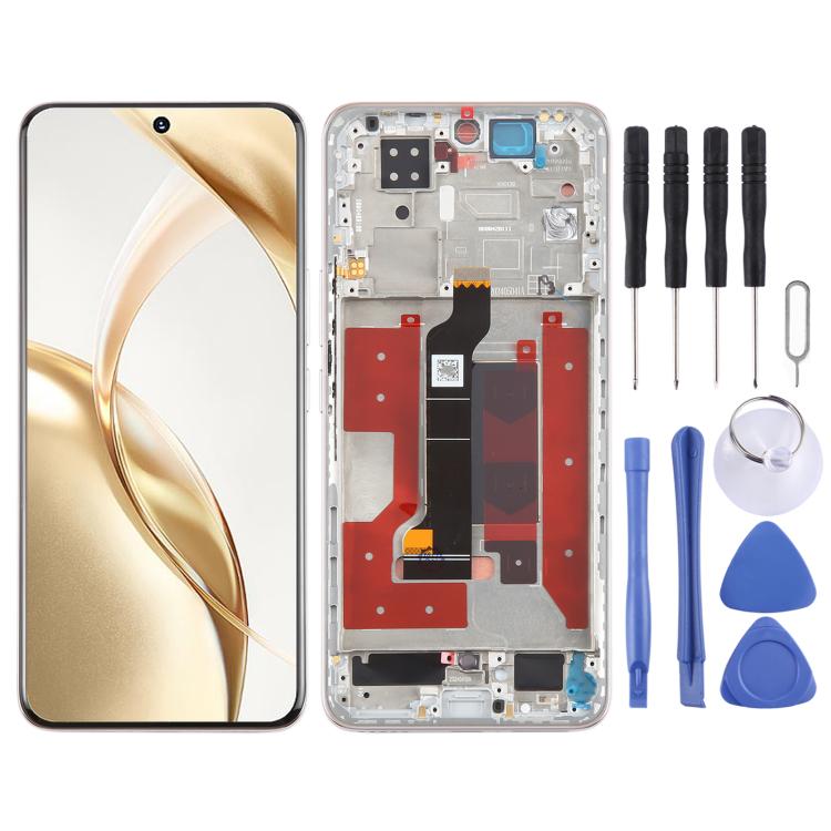 For Honor 200 Original LCD Screen Digitizer Full Assembly with Frame (Pink) - LCD Screen by PMc TechLife | Online Shopping South Africa | PMc TechLife | Buy Now Pay Later Mobicred