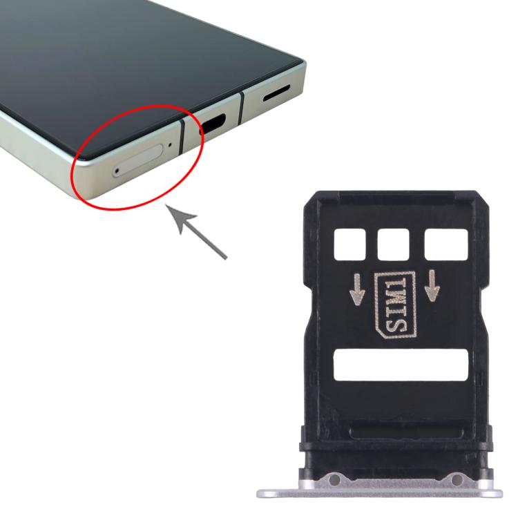 For ZTE nubia RedMagic 8 Pro NX729J SIM Card Tray + SIM Card Tray (Silver) - For ZTE by PMc TechLife | Online Shopping South Africa | PMc TechLife | Buy Now Pay Later Mobicred