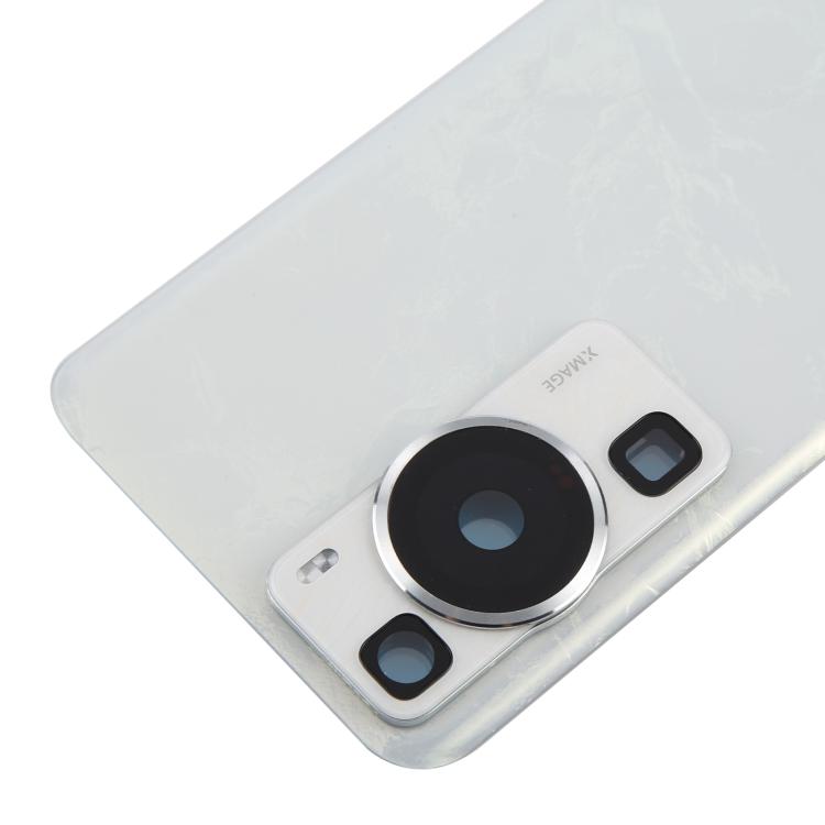 For Huawei P60 Battery Back Cover with Camera Lens Cover(White) - free shipping - PMc TechLife - Order now!