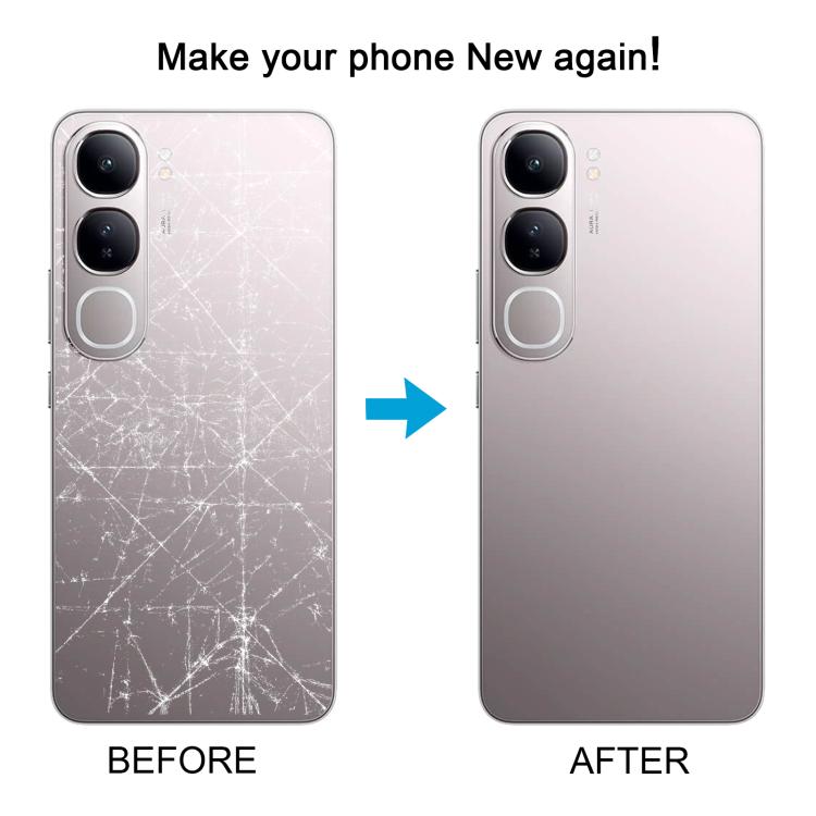 For vivo Y300 5G India Version Original Battery Back Cover with Camera Lens Cover(Silver) - Back Cover by PMc TechLife | Online Shopping South Africa | PMc TechLife | Buy Now Pay Later Mobicred