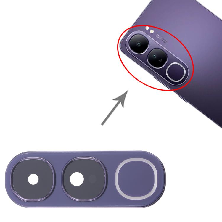 For vivo V40 Lite 5G IDN Version Rear Camera Lens Cover (Purple) - Camera Parts by PMc TechLife | Online Shopping South Africa | PMc TechLife | Buy Now Pay Later Mobicred