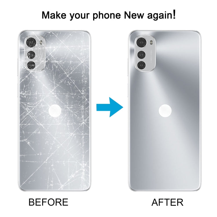 For Motorola Moto E32s Original Battery Back Cover(Silver) - Back Cover by PMC TechLife | Online Shopping South Africa | PMC TechLife