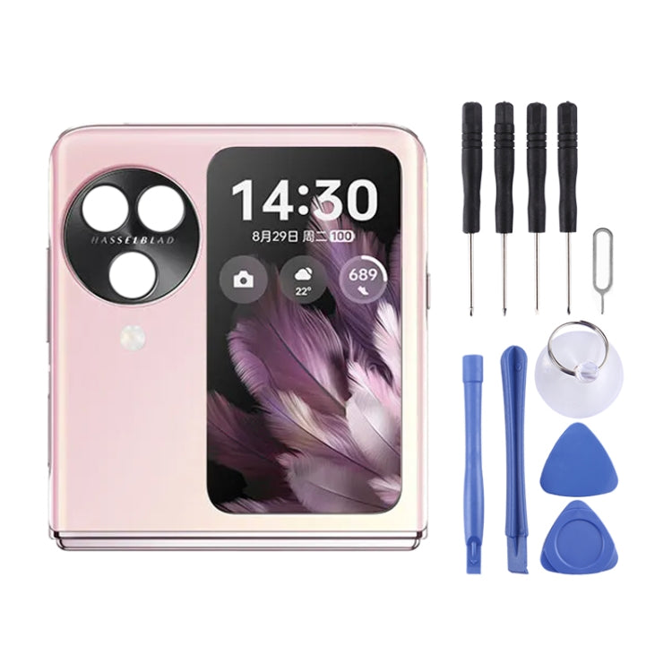 For OPPO Find N3 Flip Original LCD Secondary Screen with Digitizer Full Assembly (Pink) - LCD Screen by PMC Jewellery | Online Shopping South Africa | PMC Jewellery | Buy Now Pay Later Mobicred