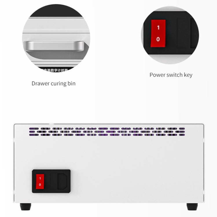 TBK 605 100W Mini UV Curing Lamp Box 48 LEDs Curved Surface Screen UV Curing Box, UK Plug - Others by TBK | Online Shopping South Africa | PMC Jewellery | Buy Now Pay Later Mobicred