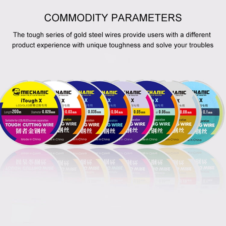 MECHANIC iTough X 200M 0.1MM LCD OLED Screen Cutting Wire - Welding Wire by MECHANIC | Online Shopping South Africa | PMC TechLife | Buy Now Pay Later Mobicred